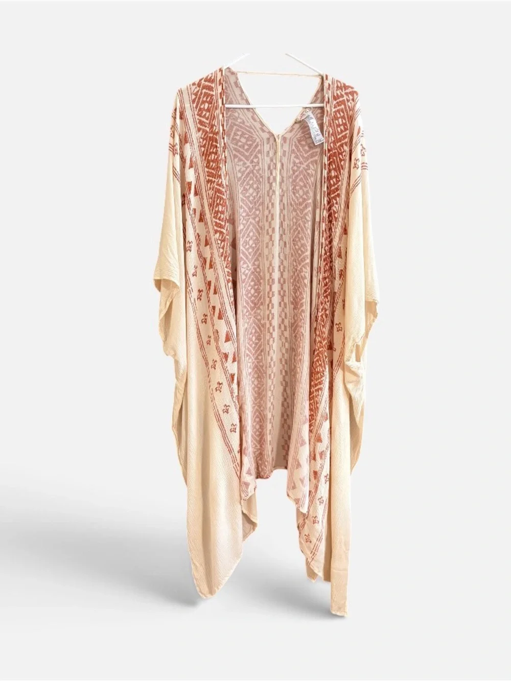 Free People Kimono Boho Floral Duster Cardigan Lightweight Cover Up